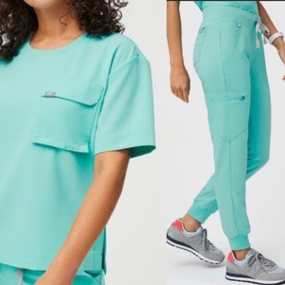Figs Pants & Jumpsuits Figs Fresh Aqua Scrub Set Poshmark